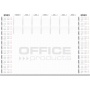 Desk pad OFFICE PRODUCTS, 2023/2024 planner, 594x420mm A2 ,52 sheets, white, Desk mats, Office equipment