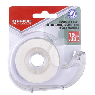 Office tape OFFICE PRODUCTS, 19mm, 33m, dispenser, matt