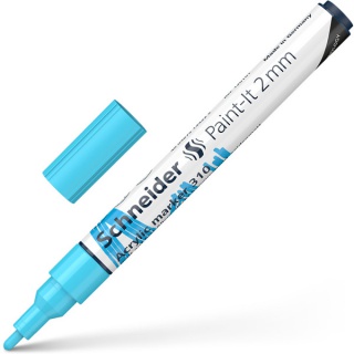 Acrylic marker SCHNEIDER Paint-It 310, 2 mm, blue
