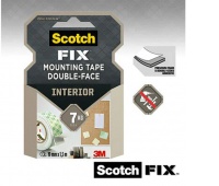Taśma montażowa SCOTCH®, mocna, 19mm x 1,5m, biała