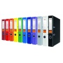 Binder OFICIO with rail, PP, A4/55mm, blue