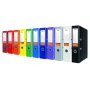 Binder OFICIO with rail, PP, A4/75mm, red