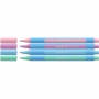 Długopis SCHNEIDER Slider Edge, XB, 4szt. blister, mix kolorów pastel, Długopisy, Artykuły do pisania i korygowania
