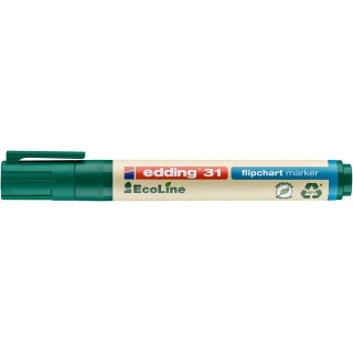 Marker do flipchartów e-31 EDDING ecoline, 1,5-3 mm, zielony, Markery, Artykuły do pisania i korygowania