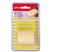 Self-adhesive block APLI, on roll, 50mmx8m, blister, pastel yellow