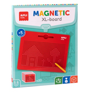Magnetic board APLI Kids, XL, with stylus, 10 cards with 20 drawings