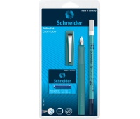 Fountain pen set SCHNEIDER Ceod Colour, eraser, cartridges 6 pcs, color mix, blister