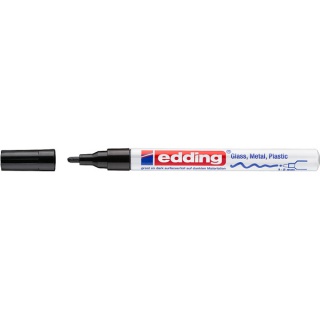 Glossy oil marker e-751 EDDING, 1-2 mm, black