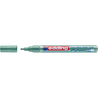 Glossy oil marker e-751 EDDING, 1-2 mm, metallic green