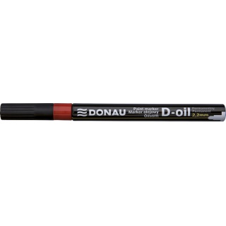 Oil Marker DONAU, 2,2mm, hanger, red