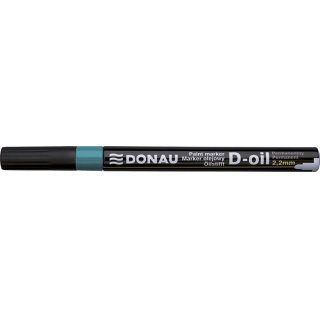 Marker olejowy DONAU, 2,2mm, zawieszka, zielony, Markery, Artykuły do pisania i korygowania