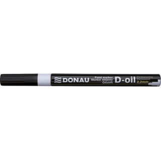 Marker olejowy DONAU, 2,2mm, zawieszka, biały, Markery, Artykuły do pisania i korygowania