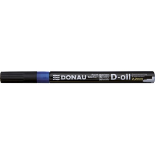 Marker olejowy DONAU, 2,2mm, zawieszka, niebieski, Markery, Artykuły do pisania i korygowania