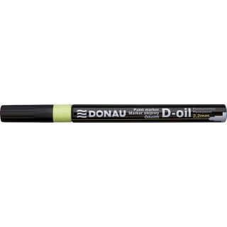 Oil Marker DONAU, 2,2mm, hanger, yellow