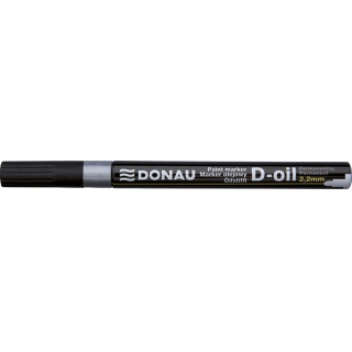 Marker olejowy DONAU, 2,2mm, zawieszka, srebrny, Markery, Artykuły do pisania i korygowania