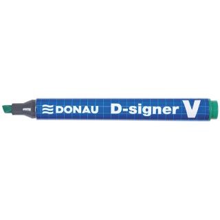 Permanent marker DONAU D-Signer, 1-4mm (line), pendant, green