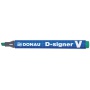 Permanent marker DONAU D-Signer, 1-4mm (line), pendant, green