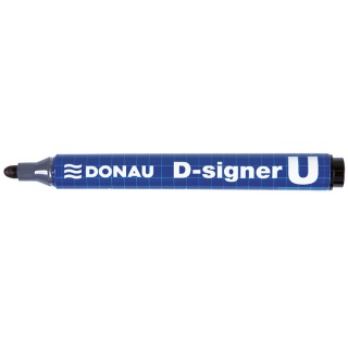 Permanent marker DONAU D-Signer, round, 2-4mm (line), pendant, black