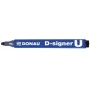 Permanent marker DONAU D-Signer, round, 2-4mm (line), pendant, black