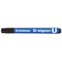 Marker permanentny DONAU D-Signer, okrągły, 2-4mm (linia), zawieszka, czarny, Markery, Artykuły do pisania i korygowania