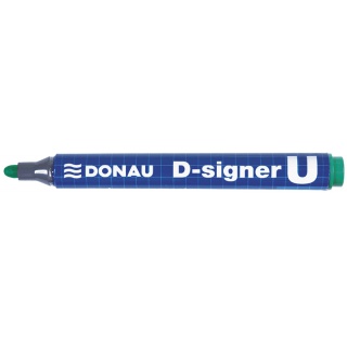 Permanent marker DONAU D-Signer, round, 2-4mm (line), pendant, green