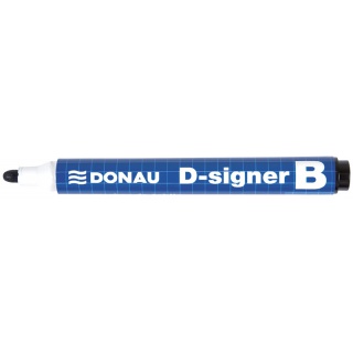 Whiteboard marker DONAU D-Signer, round, 2-4mm (line), pendant, black