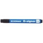 Whiteboard marker DONAU D-Signer, round, 2-4mm (line), pendant, black