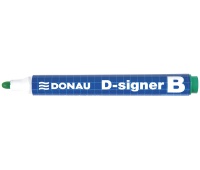 Marker do tablic DONAU D-Signer, okrągły, 2-4mm (linia), zawieszka, zielony