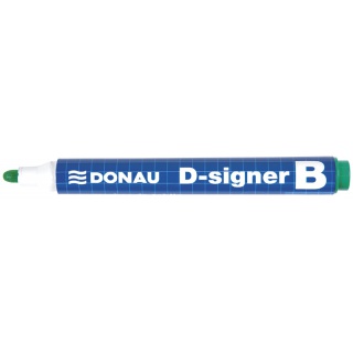 Marker do tablic DONAU D-Signer, okrągły, 2-4mm (linia), zawieszka, zielony, Markery, Artykuły do pisania i korygowania