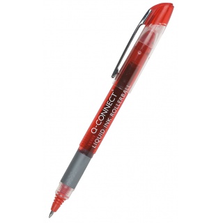 Thin ballpoint pen Q-CONNECT 0,5mm (line), pendant, red