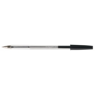 Długopis Q-CONNECT z wymiennym wkładem 0,7mm (linia), zawieszka, czarny, Długopisy, Artykuły do pisania i korygowania