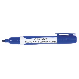 Marker do tablic Q-CONNECT Premium, okrągły, 2-3mm (linia), zawieszka, niebieski, Markery, Artykuły do pisania i korygowania