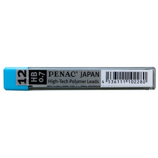 Grafity do ołówków PENAC 0,7mm, HB, zawieszka, 12 szt., Ołówki, Artykuły do pisania i korygowania