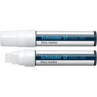 Chalk marker SCHNEIDER Maxx 260 Deco, 5-15mm, pendant, white