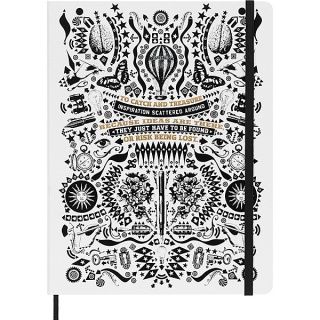 Notebook MOLESKINE XL (19x26 cm), Lorenzo Petrantoni, lined, 176 pages