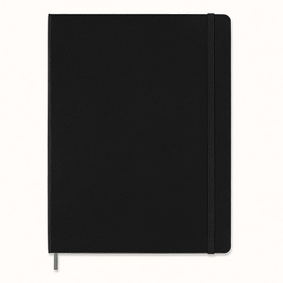Notebook MOLESKINE XL (19x25cm), Smart, in-line, hardcover, black