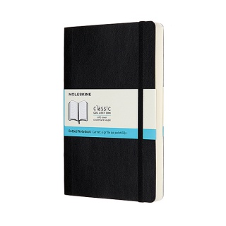 Notes MOLESKINE Classic L (13x21 cm), dotted, softcover, 400 pages, black