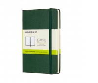 Notes MOLESKINE Classic P (9x14 cm), gładki, twarda oprawa, myrtle green, 192 strony, zielony