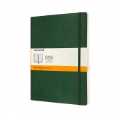 Notes MOLESKINE Classic XL (19x25cm), w linie, miękka oprawa, myrtle green, 192 strony, zielony