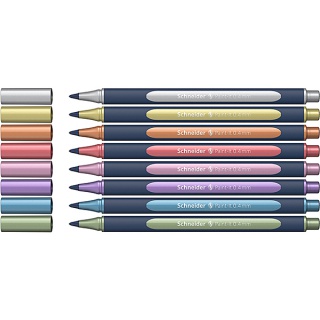 Ballpoint pen SCHNEIDER PAINT-IT 050, metallic, 0,4 mm, 8 pcs, color mix, Fountain pens, Writing and correction products