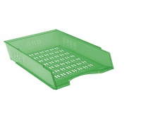 Desk drawer DONAU, 370x256x70mm, openwork, transparent green