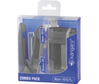 Zestaw zszywacz Nowa-35 + dziurkacz Aion-10G, pudełko z zawieszką, metaliczny szary