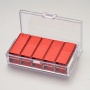 Staples no.10 KANGARO, plastic box, red