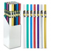 Papier prezentowy brokatowy, 70g/m2, 1 szt., 70x150cm, mix kolorów