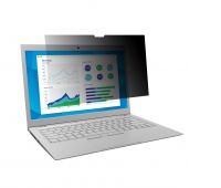 Filtr prywatyzujący 3M™ (PF15.6W), do monitorów, 16:9, przekątna 396mm, 345x194mm, czarny