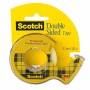 Double-sided tape SCOTCH, transparent, instead of glue, on a tray,12mmx3.8m