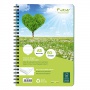 Circular notebook CLAIREFONTAINE, Forever Premium, recycled, A5, 90g, 60 sheets, line, green