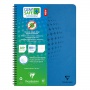 Circular notebook CLAIREFONTAINE, Clean Safe, antibacterial, A4+, 60 sheets, grid, blue