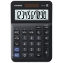 Kalkulator biurowy CASIO MS-10F, 10-cyfrowy, 103x147x28,8mm, czarny, Kalkulatory, Urządzenia i maszyny biurowe