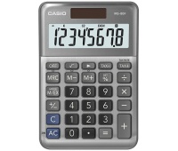 Kalkulator biurowy CASIO MS-80F, 8-cyfrowy, 103x147x28,8mm, szary